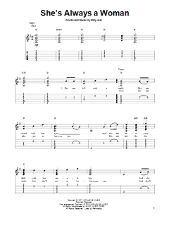 She's Always A Woman von Billy Joel (Download) 