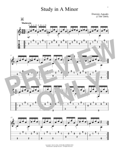 Study In A Minor von Dionysio Aguado (Download) 