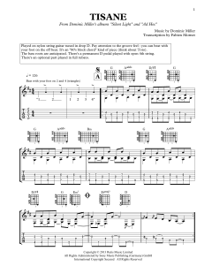 Tisane von Dominic Miller (Download) 