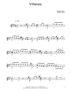 Villanos von Gaspar Sanz (Download) 