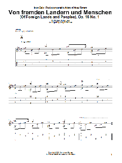 Von Fremden Landern Und Menschen von Robert Schumann (Download) 