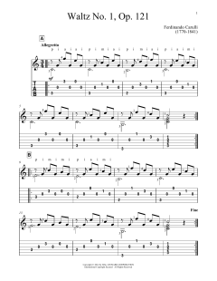 Waltz No. 1 von Ferdinando Carulli (Download) 