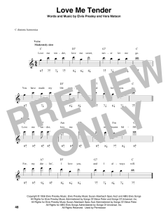 Love Me Tender von Elvis Presley (Download) 