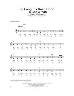So Long It's Been Good To Know Yuh von Woody Guthrie (Download) 