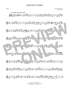 And So It Goes von Billy Joel (Download) 
