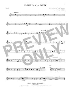 Eight Days A Week von The Beatles (Download) 