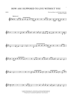How Am I Supposed To Live Without You von Michael Bolton (Download) 