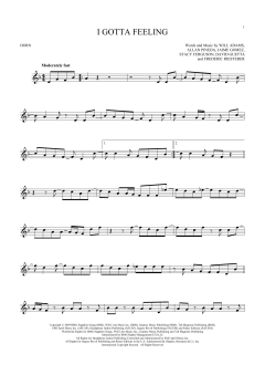 I Gotta Feeling von Will Adams (Download) 