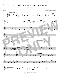 I'll Make A Man Out Of You von David Zippel (Download) 