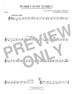 Rumbly In My Tumbly von Robert Bernard Sherman (Download) 