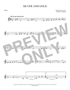 Silver And Gold von Johnny Marks (Download) 