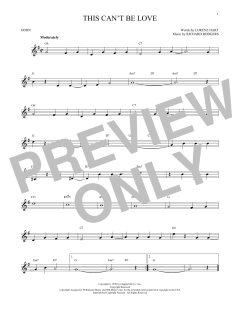 This Can't Be Love von Richard Rodgers (Download) 