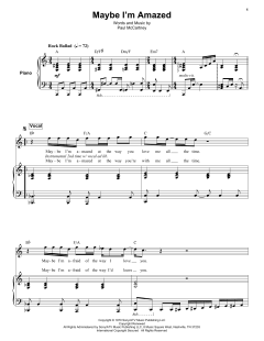 Maybe I'm Amazed von Paul McCartney (Download) 