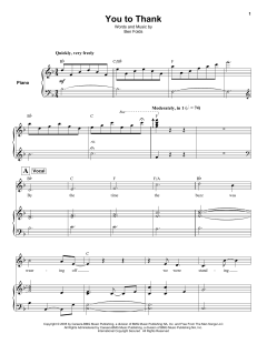 You To Thank von Ben Folds (Download) 