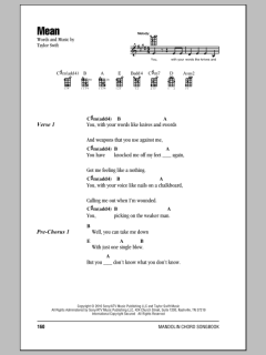 Mean von Taylor Swift (Download) 