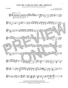 You're A Mean One, Mr. Grinch von Albert Hague (Download) 