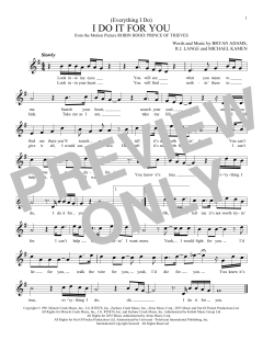 (Everything I Do) I Do It For You von Bryan Adams (Download) 
