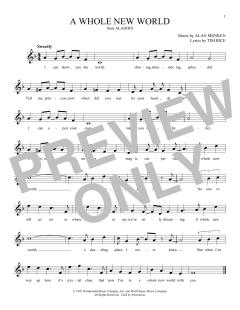 A Whole New World von Tim Rice (Download) 