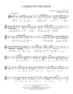 Candle In The Wind von Elton John (Download) 