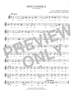 Hava Nagila von Moshe Nathanson (Download) 