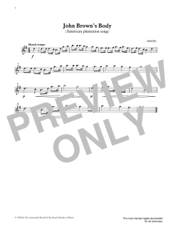 John Brown's Body from Graded Music for Tuned Percussion, Book I von Trad. American (Download) 