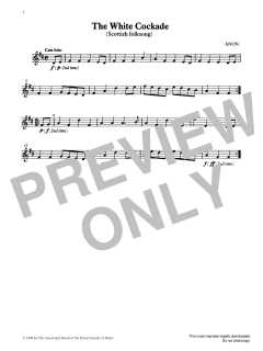 The White Cockade from Graded Music for Tuned Percussion, Book II von Trad. Scottish (Download) 