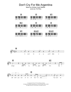 Don't Cry For Me Argentina von Andrew Lloyd Webber (Download) 