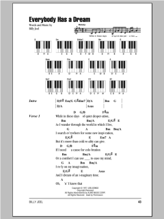 Everybody Has A Dream von Billy Joel (Download) 