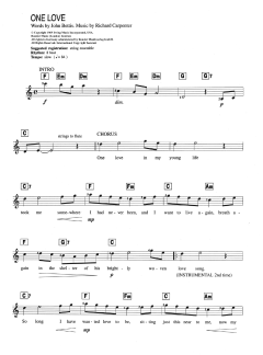 One Love von The Carpenters (Download) 