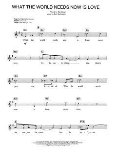 What The World Needs Now Is Love von Stacey Kent (Download) 