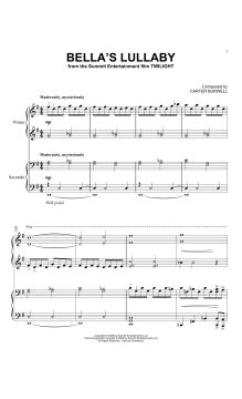 Bella's Lullaby von Carter Burwell (Download) 