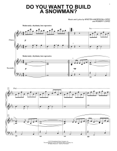 Do You Want To Build A Snowman? von Robert Lopez (Download) 