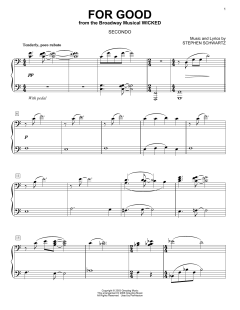 For Good von Stephen Schwartz (Download) 