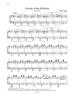 Grande Valse Brillante von Frédéric Chopin (Download) 