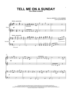 Tell Me On A Sunday von Don Black (Download) 