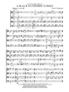 Black November Turkey von John Corigliano (Download) 