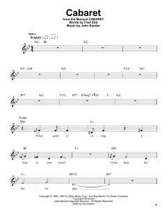 Cabaret von Fred Ebb (Download) 