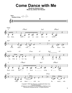 Come Dance With Me von Sammy Cahn (Download) 