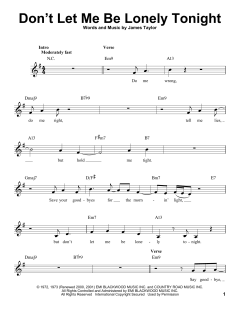 Don't Let Me Be Lonely Tonight von James Taylor (Download) 