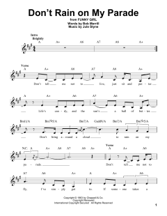 Don't Rain On My Parade von Jule Styne (Download) 