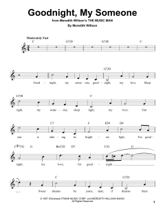 Goodnight, My Someone von Meredith Willson (Download) 