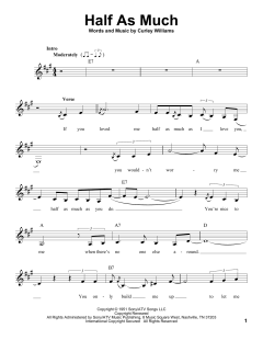 Half As Much von Patsy Cline (Download) 