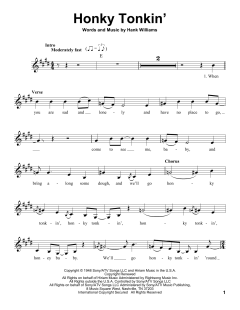 Honky Tonkin' von Hank Williams (Download) 
