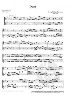 Duett B-Dur von Georg Philipp Telemann 