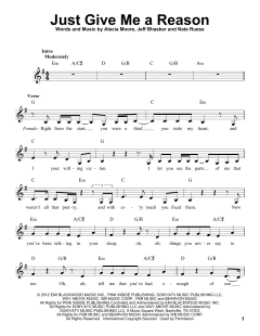 Just Give Me A Reason von Alecia Moore (Download) 