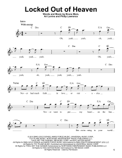 Locked Out Of Heaven von Bruno Mars (Download) 