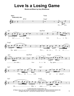 Love Is A Losing Game von Amy Winehouse (Download) 