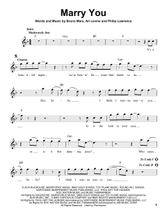 Marry You von Bruno Mars (Download) 