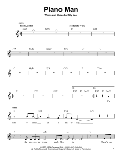Piano Man von Billy Joel (Download) 