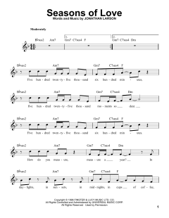 Seasons Of Love von Jonathan Larson (Download) 
